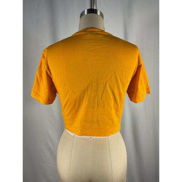 Emilio Pucci Short Sleeve Yellow Cotton Logo T-Shirt Size XS - Picture 3 of 5